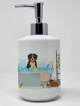 Bernese Mountain Dog Ceramic Hand Soap Dispenser product image at NuMercy