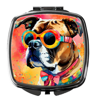 Boxer Hippie Dawg Compact Decorative Travel Makeup Mirror DAC2473 product image at NuMercy