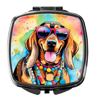Doberman Pinscher Hippie Dawg Compact Decorative Travel Makeup Mirror DAC2504 product image at NuMercy