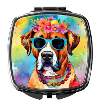Boxer Hippie Dawg Compact Decorative Travel Makeup Mirror DAC2472 product image at NuMercy