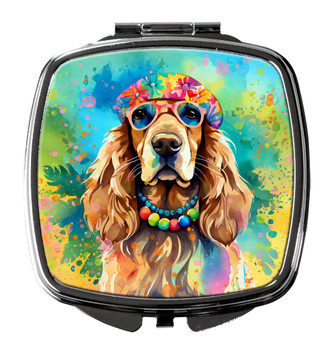 Cocker Spaniel Hippie Dawg Compact Decorative Travel Makeup Mirror DAC2493 product image at NuMercy