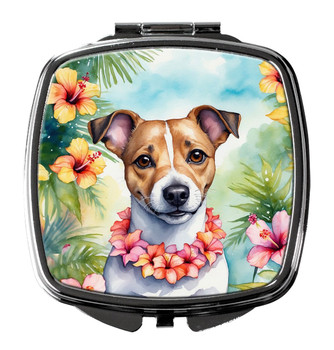 Jack Russell Terrier Luau Compact Decorative Travel Makeup Mirror product image at NuMercy