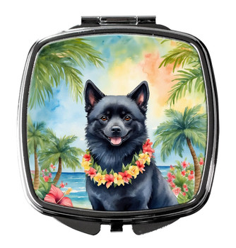 Schipperke Luau Compact Decorative Travel Makeup Mirror product image at NuMercy