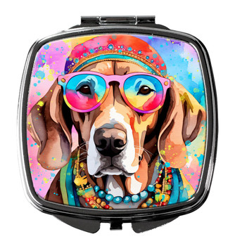 Weimaraner Hippie Dawg Compact Decorative Travel Makeup Mirror DAC2567 product image at NuMercy