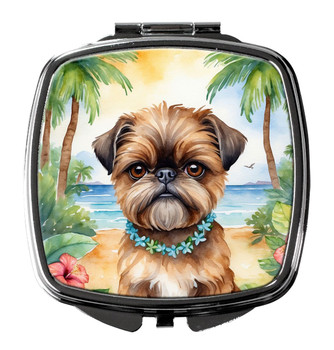 Brussels Griffon Luau Compact Decorative Travel Makeup Mirror DAC6393 product image at NuMercy