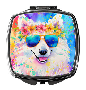 Samoyed Hippie Dawg Compact Decorative Travel Makeup Mirror DAC2549 product image at NuMercy