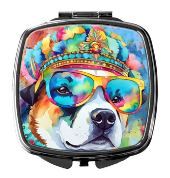 Akita Hippie Dawg Compact Decorative Travel Makeup Mirror product image at NuMercy