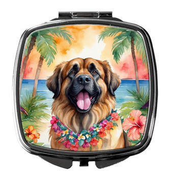 Leonberger Luau Compact Decorative Travel Makeup Mirror product image at NuMercy