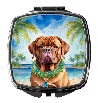 Dogue de Bordeaux Luau Compact Decorative Travel Makeup Mirror product image at NuMercy