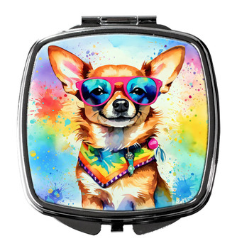 Chihuahua Hippie Dawg Compact Decorative Travel Makeup Mirror DAC2489 product image at NuMercy