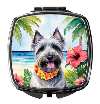 Skye Terrier Luau Compact Decorative Travel Makeup Mirror product image at NuMercy
