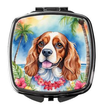 Cavalier Spaniel Luau Compact Decorative Travel Makeup Mirror DAC6401 product image at NuMercy