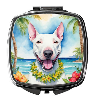 Bull Terrier Luau Compact Decorative Travel Makeup Mirror product image at NuMercy