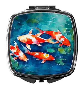 Koi Fish Compact Decorative Travel Makeup Mirror DAC2800 product image at NuMercy
