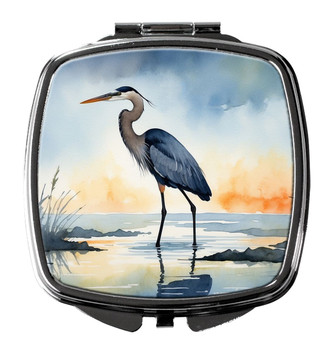 Blue Heron Barely Lit Sky Compact Decorative Travel Makeup Mirror DAC7501 product image at NuMercy