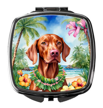 Vizsla Luau Compact Decorative Travel Makeup Mirror product image at NuMercy