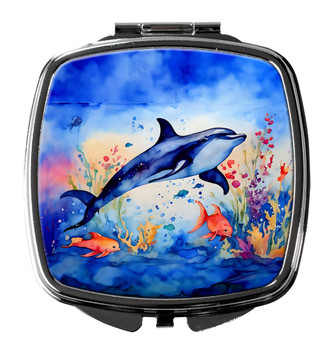 Dolphin Compact Decorative Travel Makeup Mirror DAC2784 product image at NuMercy