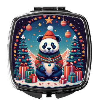 Panda Christmas Compact Decorative Travel Makeup Mirror DAC1198 product image at NuMercy