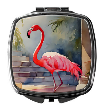 Flamingo Compact Decorative Travel Makeup Mirror DAC2862 product image at NuMercy