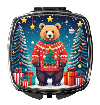 Bear Christmas Compact Decorative Travel Makeup Mirror DAC1168 product image at NuMercy