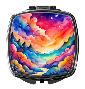 Colorful Amaranths Compact Decorative Travel Makeup Mirror product image at NuMercy