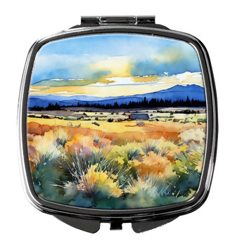 Nevada Sagebrush in Watercolor Compact Decorative Travel Makeup Mirror DAC1684 product image at NuMercy