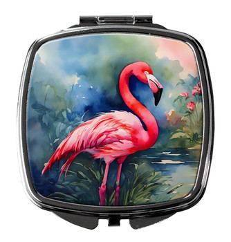 Flamingo Compact Decorative Travel Makeup Mirror DAC2859 product image at NuMercy
