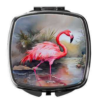 Flamingo Compact Decorative Travel Makeup Mirror DAC2860 product image at NuMercy