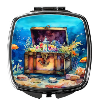 Treasure Chest Compact Decorative Travel Makeup Mirror DAC2835 product image at NuMercy