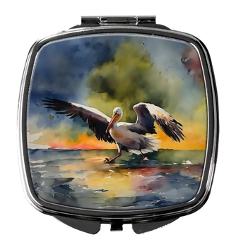 Pelican Compact Decorative Travel Makeup Mirror DAC2851 product image at NuMercy