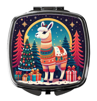 Llama Christmas Compact Decorative Travel Makeup Mirror DAC1192 product image at NuMercy
