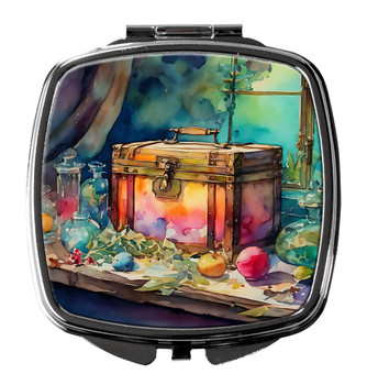 Treasure Chest Compact Decorative Travel Makeup Mirror DAC2837 product image at NuMercy