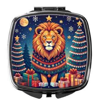 Lion Christmas Compact Decorative Travel Makeup Mirror DAC1191 product image at NuMercy