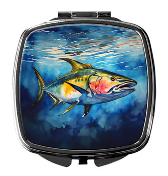 Yellowfin Tuna Compact Decorative Travel Makeup Mirror DAC2844 product image at NuMercy