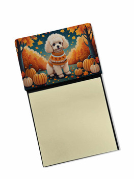 Poodle Fall Sticky Note Holder Refillable Dispenser product image at NuMercy