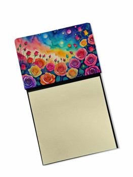 Roses in Color Sticky Note Holder Refillable Dispenser product image at NuMercy
