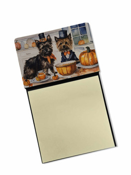Cairn Terrier Fall Kitchen Pumpkins Sticky Note Holder Refillable Dispenser DAC1759 product image at NuMercy