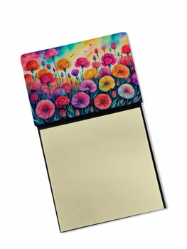 Carnations in Color Sticky Note Holder Refillable Dispenser product image at NuMercy