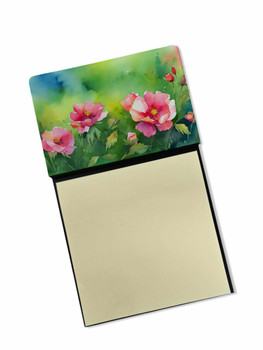 Iowa Wild Prairie Roses in Watercolor Sticky Note Holder Refillable Dispenser DAC1651 product image at NuMercy