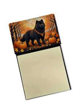 Black Chow Chow Fall Sticky Note Holder Refillable Dispenser product image at NuMercy