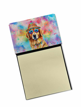 Golden Retriever Hippie Dawg Sticky Note Holder Refillable Dispenser DAC2514 product image at NuMercy