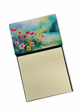 Anemones in Watercolor Sticky Note Holder Refillable Dispenser DAC1547 product image at NuMercy
