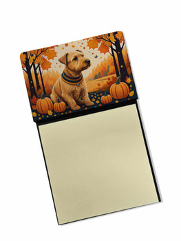Lakeland Terrier Fall Sticky Note Holder Refillable Dispenser product image at NuMercy