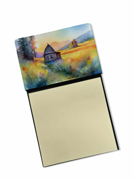 Montana Bitterroot in Watercolor Sticky Note Holder Refillable Dispenser DAC1679 product image at NuMercy