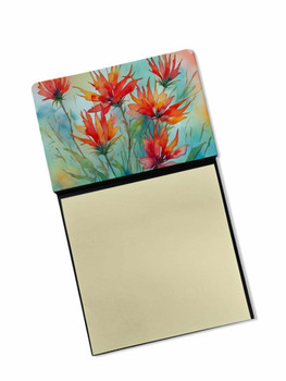 Wyoming Indian Paintbrush in Watercolor Sticky Note Holder Refillable Dispenser DAC1718 product image at NuMercy