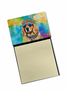 Golden Retriever Hippie Dawg Sticky Note Holder Refillable Dispenser DAC2513 product image at NuMercy