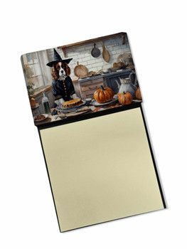 Cavalier Spaniel Fall Kitchen Pumpkins Sticky Note Holder Refillable Dispenser DAC1761 product image at NuMercy