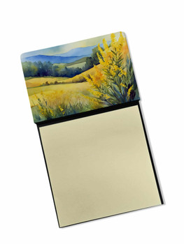 Kentucky Goldenrod in Watercolor Sticky Note Holder Refillable Dispenser DAC1656 product image at NuMercy