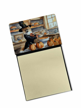 Pomeranian Fall Kitchen Pumpkins Sticky Note Holder Refillable Dispenser DAC1800 product image at NuMercy