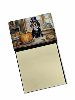 Beagle Fall Kitchen Pumpkins Sticky Note Holder Refillable Dispenser product image at NuMercy